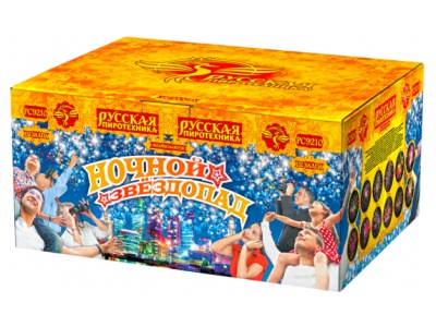 Ночной звездопад Комбинированный Фейерверк купить в Твери | tver.salutsklad.ru