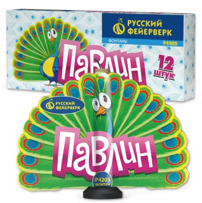 Павлин F Пиротехнический фонтан купить в Твери | tver.salutsklad.ru